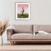 Stupell Industries Saguaro Glow Cactus Framed Print Under Glass - 3 of 4