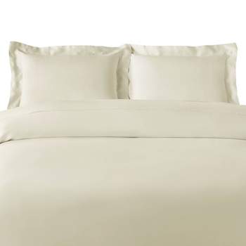 300 Thread Count Rayon From Bamboo Solid 3 Piece Duvet Cover Set by Blue Nile Mills
