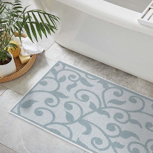 Sussexhome Non-Skid Ultra-Thin Area Rugs for Laundry Room, Entryway, Bathroom and Kitchen - Washable Multipurpose Throw Mat - 1 of 4