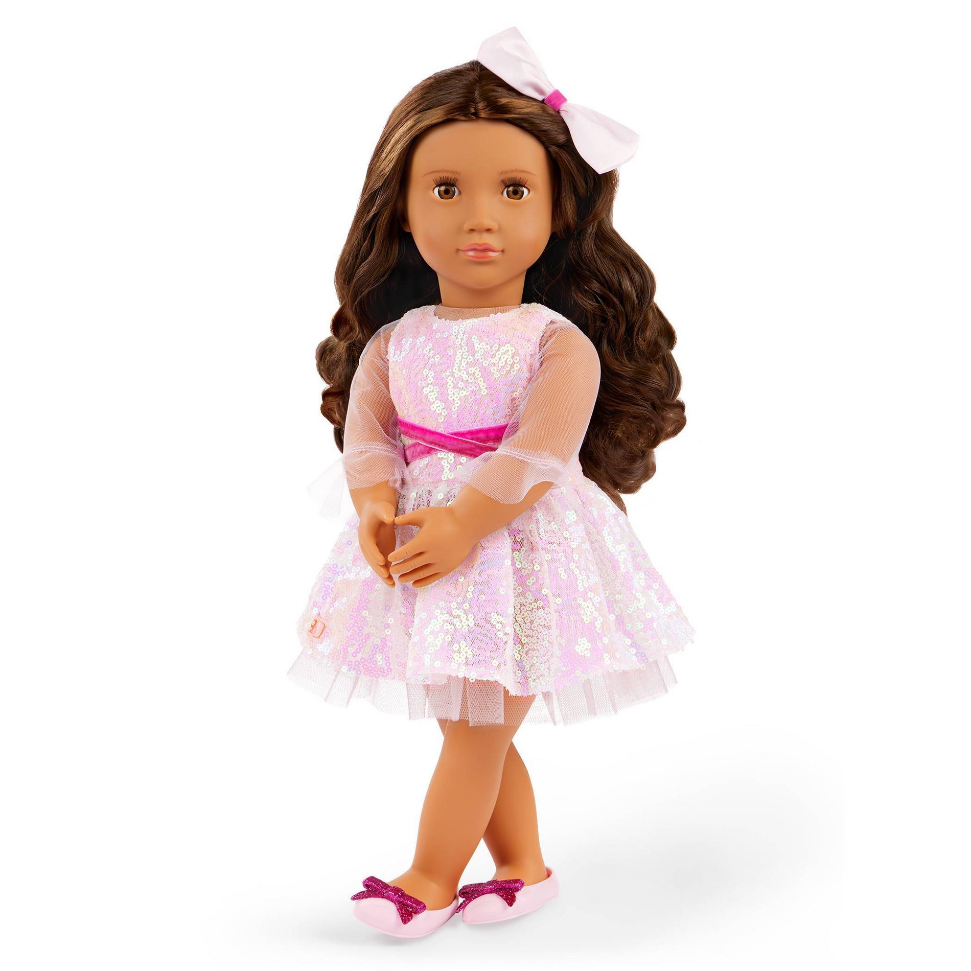 Our Generation Katia 18" Fashion Doll in Shimmery Dress