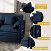 ORRD Oversized Chenille Loveseat Sofa, 2-Seater Deep Seat Cloud Couch, Modern DIY Sofa, Black - 3 of 4