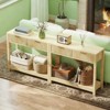 ORRD 35" Narrow Console Table with Drawers, Fluted Design & Gold Pulls for Entryway & Living Room - 3 of 4