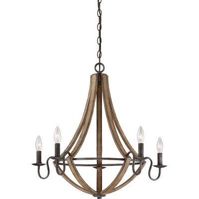 Shire 5-Light Rustic Black Chandelier