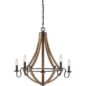 Shire 5-Light Rustic Black Chandelier - 1 of 4
