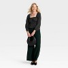 Women's Long Sleeve Ruched Top - A New Day™ - 3 of 3