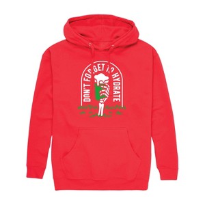 Men's - Instant Message - Don't Forget To Hydrate Graphic Fleece Pullover Hoodie - 1 of 4