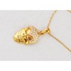 Anna-Kaci Crystal Rhinestones Skull Pendant Necklace for Halloween & Punk Rock - 3 of 4