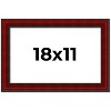 PosterPalooza | Weathered Red Picture Frame - UV Acrylic, Backing Board, Hanging Hardware Included - 2 of 4