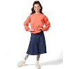 Memoi Girls Cargo Sleeve Cotton Rich Bomber Style Long Sleeve T-Shirt - 2 of 4