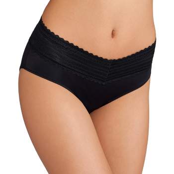 Bali Women's One Smooth U All Over Smoothing Brief Panty, Black, Medium/6  at  Women's Clothing store: Briefs Underwear