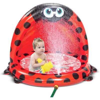 RUMSEM Baby Pool with Canopy and Sprinkler