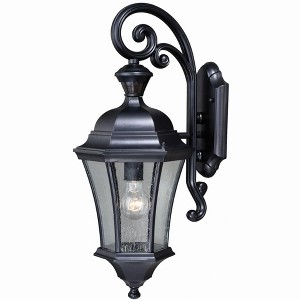 Vaxcel Aberdeen 1 - Light Wall Light in  Shiny Black - 1 of 4
