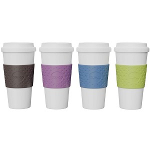 Copco Acadia 16 Ounce Double Walled Insulated Hot or Cold Travel Mug Spill Resistant Lid, 4-Pack - 1 of 4