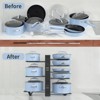 Hachikiko 8-Tier Kitchen Organizer - Adjustable Pot & Pan Storage Rack with 4 Hooks, Heavy Duty Metal for Cabinets & Countertops - 4 of 4