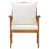vidaXL Patio Chairs with Cushions 2 pcs Solid Acacia Wood - 3 of 4