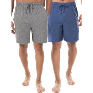 Fruit of the Loom Men's Cotton Sleep Shorts 2-Pack, Sizes S-3XL - 1 of 4