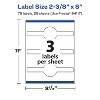 Avery Glossy White Wraparound Band Labels, 2-3/8" x 8", 75 Total - 4 of 4