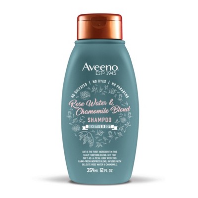 Aveeno Rose Water and Chamomile Blend Shampoo for Dry & Sensitive Scalp - 12 fl oz