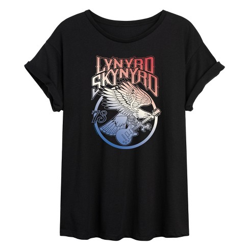 Women's Lynyrd Skynyrd Eagle With Guitar Red White Blue 73 Logo ...