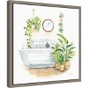 Amanti Art Greenery Bath II by Sue Schlabach Canvas Wall Art Print Framed 16 x 16-in. - 3 of 4