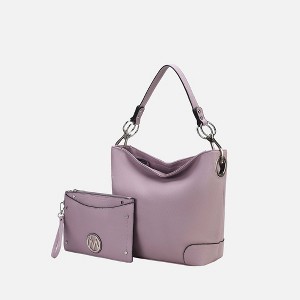 MKF Collection Viviana Vegan Leather Hobo Bag with Matching Wristlet by Mia K - 1 of 4