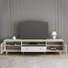 Luck Live 78.14 inches wide,TV stand for 75+ inch TV,  modern living room entertainment center with storage cabinet, featuring 3 shelves - 3 of 4