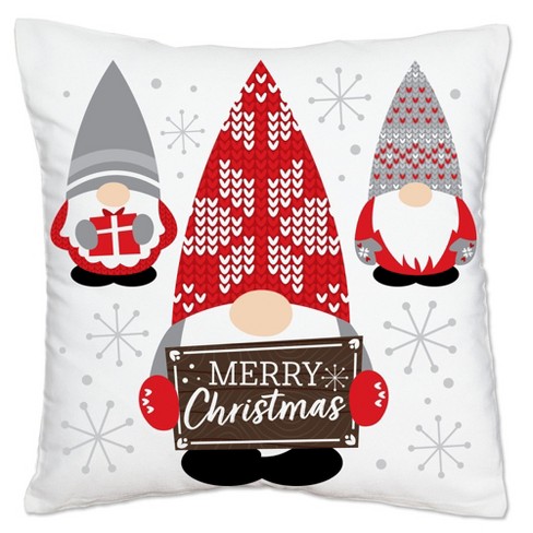 WLWLGLUCK Christmas Gnomes Pillow Cover Gnomes Throw Cushion Cover, Merry Christmas Pillow Case, Christmas Throw Pillow Cover, Cotton Linen Pillow