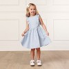 Hope & Henry Girls' Seersucker Flutter Sleeve Open Back Dress, Toddler - 2 of 4