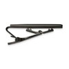 Black Bow Jewelry Gun Metal Plated Stainless Steel & Carbon Fiber Tie Bar Clip, 6 x 55mm - 2 of 4