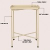 JONATHAN Y Sterling 26.25" Industrial Classic Metal Foldable Rectangular End Table & Side Table with Removable Tray Top - 2 of 4