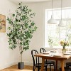 Ficus Trees Artificial Indoor, Tall Faux Ficus Tree with Planter and Green Fake Moss - 2 of 4