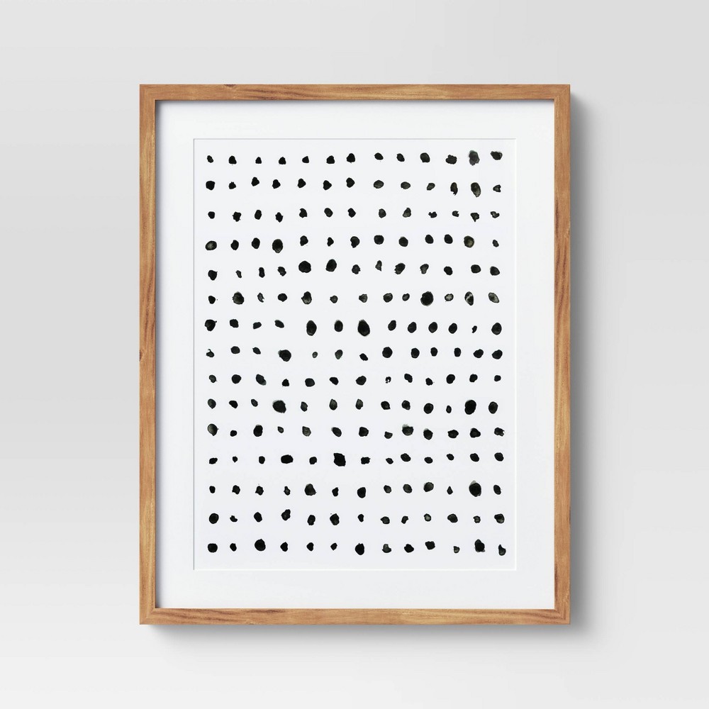24" x 30" Dots Framed Under Glass with Mat - Project 62