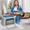 Sorbus 4 Pack Jumbo Foldable Storage Box - Metal Frame, Oxford Fabric with Clear Window & Handles - for Bedding Linen, Clothing & More - 4 of 4