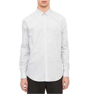 Calvin Klein Mens Non Iron Triangle Button Up Shirt - 1 of 1