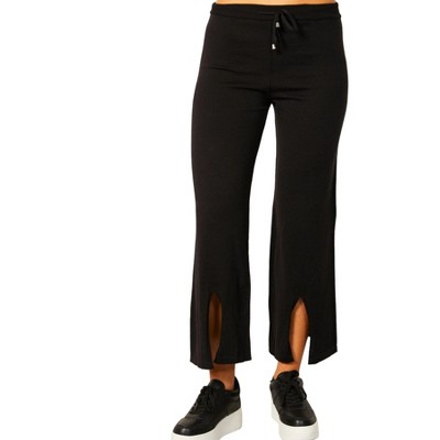 Women's Knit Pant w/ Middle Silt - Angel Apparel