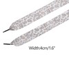 INSPIRE CHIC Leopard Ribbon Pattern Flat Wide Lace Shoelaces for Sneakers 1 Pair - 3 of 4