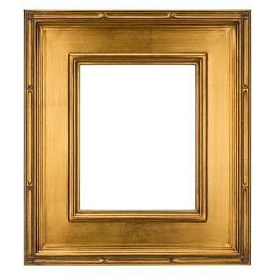 Creative Mark Museum Plein Aire Ornate Picture Frame - 2 Pack,  Antique Gold - Hand-Leafed, High-End Antique Style Frames for Canvases - Open Back