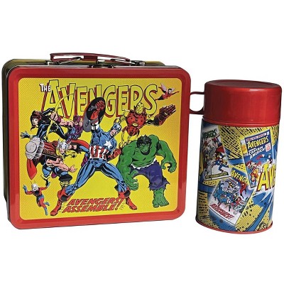 Surreal Entertainment Avengers Assemble Tin Titans Previews Exclusive Lunch Box with Beverage Container