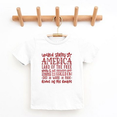 The Juniper Shop 4th Of July Subway Toddler Short Sleeve Tee