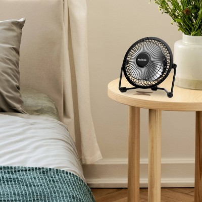 Holmes 4&#34; USB Powered Adjustable Head Personal Desk Fan Black_3