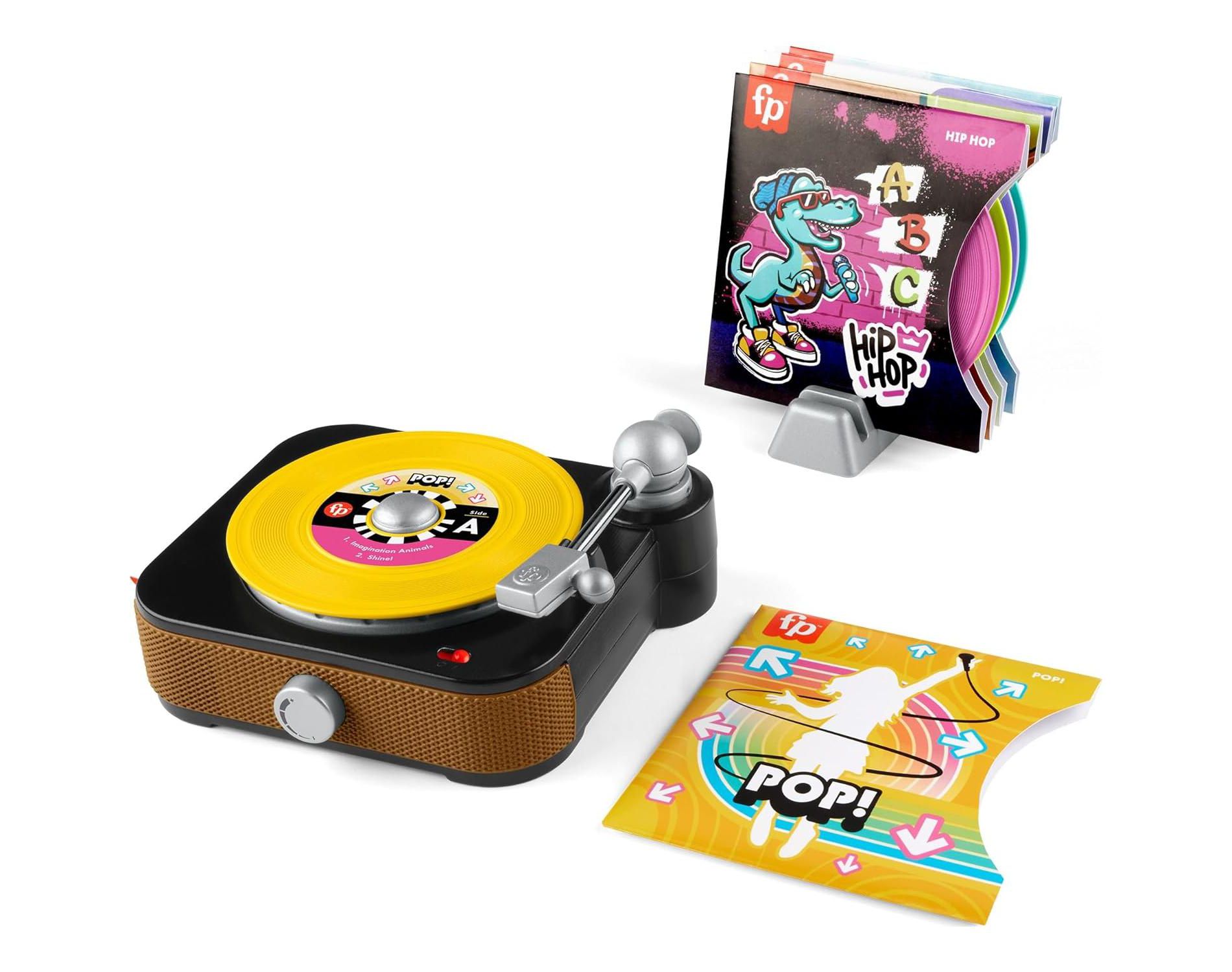 Fisher-Price Rockin’ Record Player Musical Toy with Turntable for Toddlers