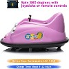 12V Bumper Car for Toddlers, Kids Electric Ride on Battery Toy with Parent Remote Control, 360 Degree Spin, 2-Speed, Music & LED Lights - 4 of 4