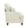 Vynxaria Modern Chenille Sofa Beige White, W/1 Pillow, Detachable Ruffle Skirts (2 Styles), Multi-Module Configurable (L-Shaped/Chaise) - 4 of 4