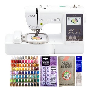 Brother Elite Computerized LCD Touchscreen Sewing and Embroidery Machine Kit - 1 of 4