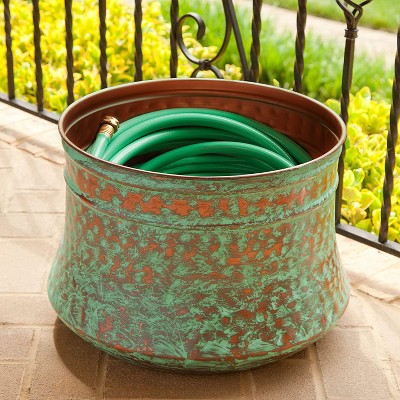 Hose Pot Holders Garden Nozzles, Decorative Garden Hose Containers