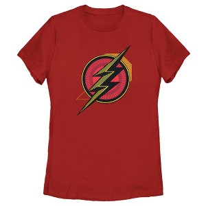 Women's Zack Snyder Justice League The Flash Comic Logo T-Shirt - 1 of 4