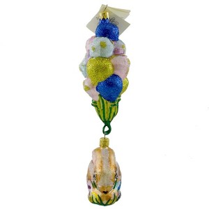 Larry Fraga Designs 9.0 Inch Up Up And Away Ornament Easter Ballons Bunny Tree Ornaments - 1 of 3