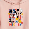Women's - Disney - Mickey Tribute Panels Cropped Graphic Hoodie - 2 of 3