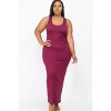 Slickblue Plus Size Solid Maxi Dress for Women, Sleeveless Stretch Jersey Knit, Casual Fit, 14 Colors Options, Size 1XL-3XL - 2 of 4