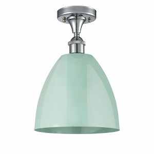 Plymouth Dome - 1 Light Semi-Flush Mount In Industrial Style-12.88 Inches Tall and 9 Inches Wide - 1 of 1